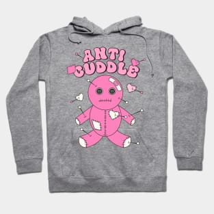 Anti Cuddle , Pink Quirky Emo , Subversive Hoodie